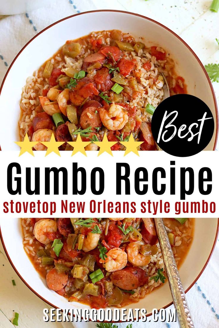 the best gumbo recipe stovetop new orleans style gumbo with shrimp and rice