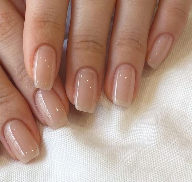 Natural Square Nails, Square Gel Nails, Natural Acrylic Nails, Subtle Nails, Nagel Tips, Short Square Nails, Casual Nails, Soft Nails, Neutral Nails