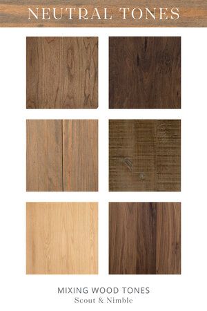 several different types of wood tones