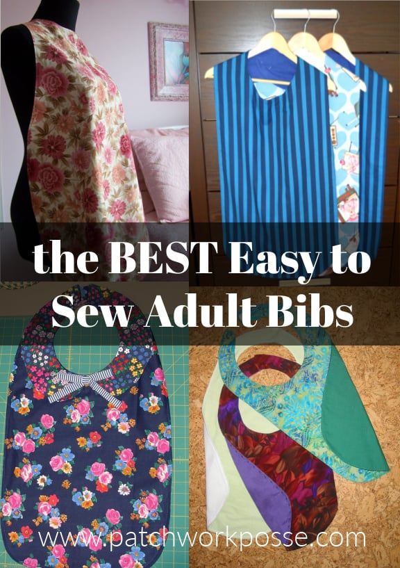 the best easy to sew adult bibs