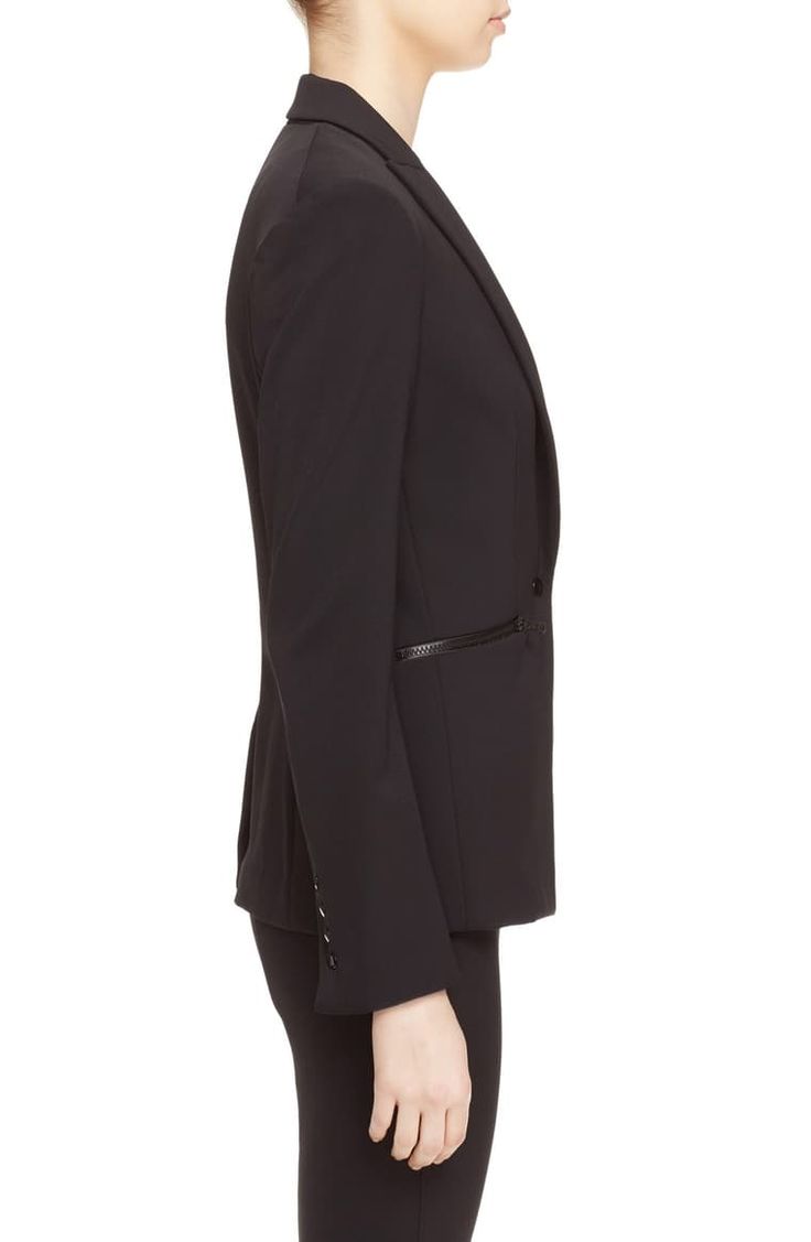 Veronica Beard Scuba Jacket | Nordstrom Business Blazer With Zipper Closure For Fall, Chic Formal Blazer With Zipper Closure, Chic Fitted Blazer With Zipper Closure, Office Blazer With Zipper Closure And Long Sleeves, Elegant Office Blazer With Zipper Closure, Elegant Formal Blazer With Zipper Closure, Modern Fitted Sport Coat With Concealed Placket, Fitted Modern Sport Coat For Office, Modern Fitted Sport Coat For Office