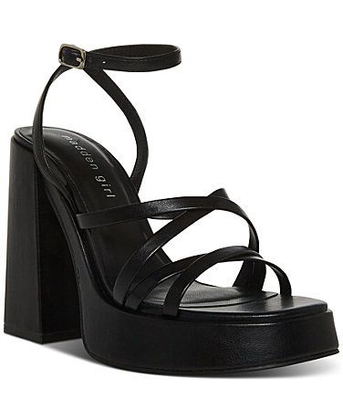 Madden Girl Womens Shoes - Macy's Dr Shoes, Madden Girl, Dress Sandals, High Heel Pumps, Black Pumps, Womens Heels, Boys Shoes, Platform Sandals, Black Sandals