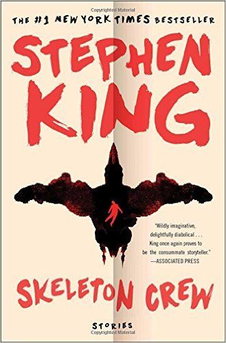 stephen king's book cover for skeleton crew, which features an image of a crow