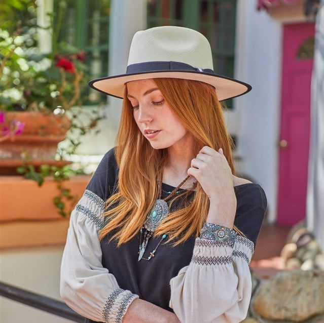 MARCH is an essential accessory for the stylish traveler. Crafted from genuine Panama straw and detailed with a genuine leather band, decorative ribbon, and strap, this 3.25 inch brim hat is designed to offer maximum sun protection when exploring the world. Part of the premium Austral Panama Collection, MARCH is the perfect hat for stylish, outdoor adventures. Exploring The World, Brim Hat, Leather Band, Outdoors Adventure, Panama Hat, Sun Protection, Panama, Straw, Genuine Leather