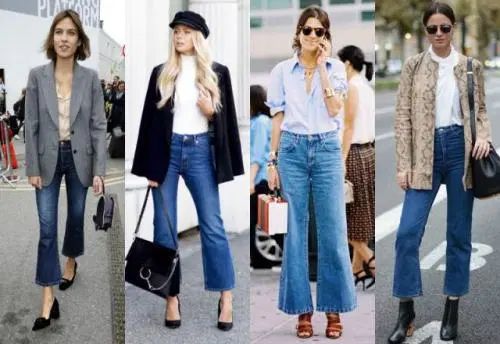 Cropped Flare Jeans Outfit Winter, Flare Crop Jeans Outfit, Kick Flare Jeans Outfit, Cropped Flare Jeans Outfit, Flare Jeans Outfit Spring, Flare Jeans Outfit Winter, Flared Jeans Outfit Fall, Weird Fashion Trending, Cropped Jeans Outfit