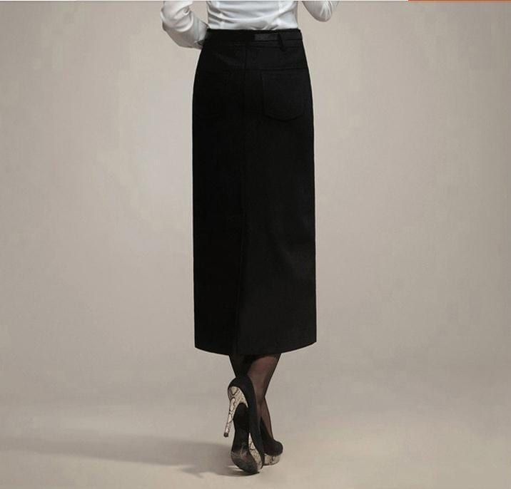 Woolen high waist ol slim long pencil skirt



SIZE(cm)




length




waist
hip


XS
85
64
84


S
85
66
87


M
85
70
90


L
85
74
94


XL
85
77
97


XXL
85
80
100


XXXL
85
84
104


4XL
85
88
108


5XL
85
92
112 Fall Office Wear Pencil Skirt, Office Long Stretch Pencil Skirt, Business Casual Skirt For Office, Business Casual Office Lady Skirt, Elegant Non-stretch Pencil Skirt For Work, Elegant Non-stretch Pencil Skirt, High Waist Pencil Skirt For Office In Winter, High Waist Lined Pencil Skirt, Elegant Pencil Skirt With Pockets