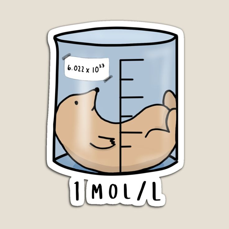 a sticker with an image of a cat in a beakle and the words i mol on it