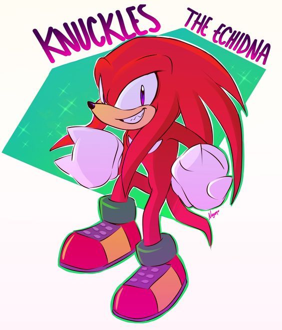 an image of a cartoon character with the words knuckless on it