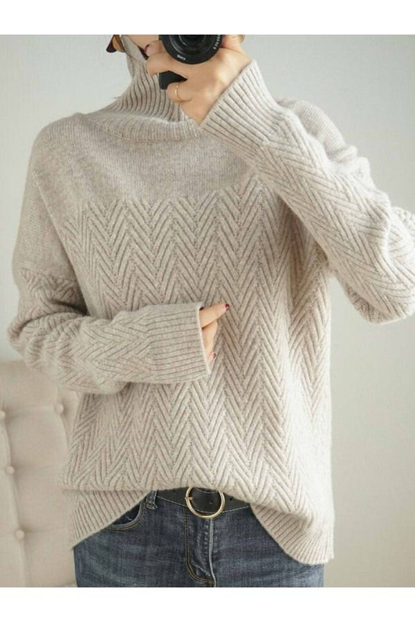 Size from S to 2XL, Free Shipping Over $79, Please Check the Size Chart Carefully Before You Buy the item. +Please note that slight color difference should be acceptable due to the light and screen. Plain Sweaters, Chevron Sweater, Wool Sweaters Womens, Sleeves Sweater, Elegant Sweater, High Neck Long Sleeve, Women Sleeve, Cool Sweaters, Outfit Casual