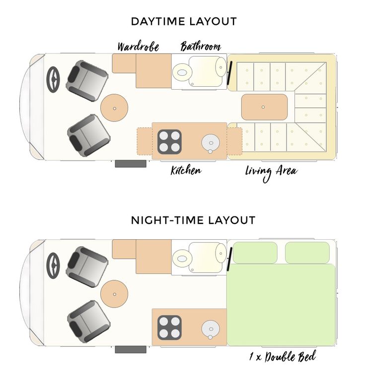 the floor plan for a small boat