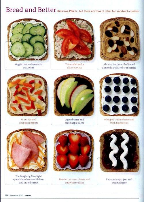 the different types of sandwiches are shown in this poster, which includes cucumbers and tomatoes