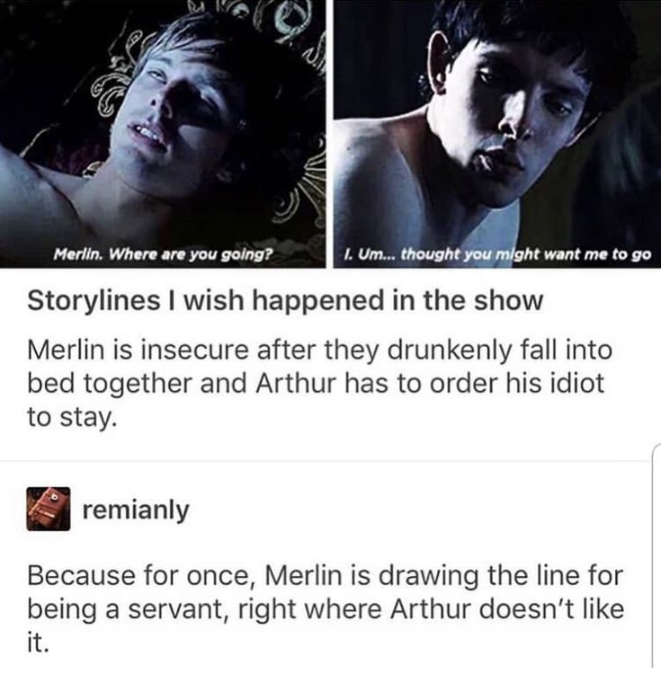 an image of two people with different facial expressions on their faces and the caption reads, storylines i wish happened in the show merlin is insure after they dine