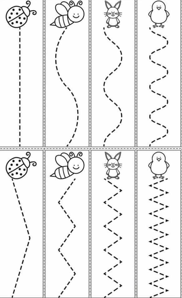 the printable worksheet for children to learn how to write and draw pictures