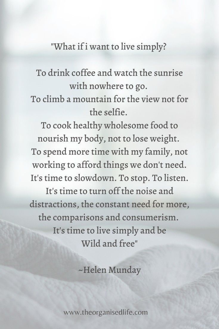 a quote from helen munday on what if i want to live simply?