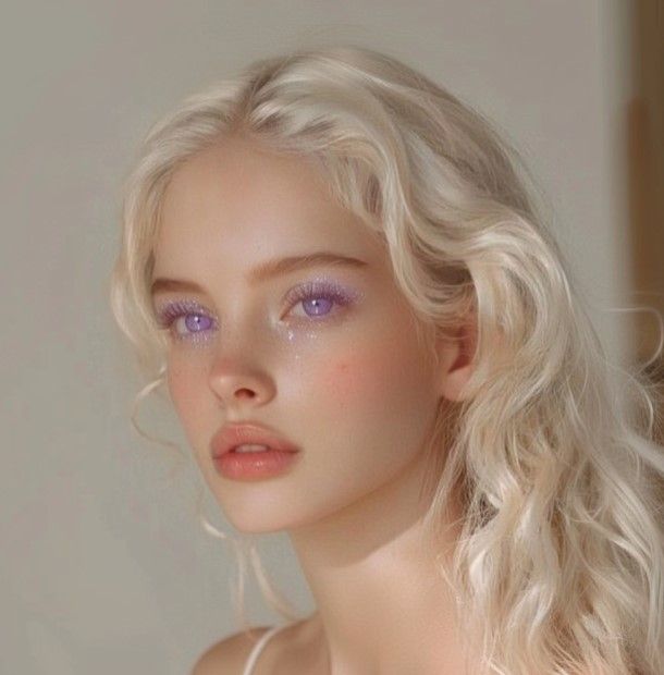 ☀︎⋆.ೃ࿔*:･ K Pop Face Claim, Elven Beauty, Icelandic Women, Royalty Face Claim, White Hair And Blue Eyes, Targaryen Makeup, Targaryen Eyes, Blonde Hair Purple Eyes, Red Hair And Green Eyes