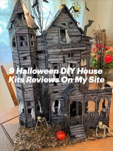 the best Halloween haunted house miniature kits Diy Haunted House, Haunted House Diy, 3d Templates, Haunted House Decorations, Casa Halloween, Halloween Tombstones, Haunted Dollhouse, Diy Halloween Decor, Spooky Town