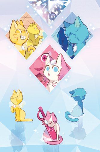 an image of pokemon diamond wallpapers with different colors and designs on them, including cats