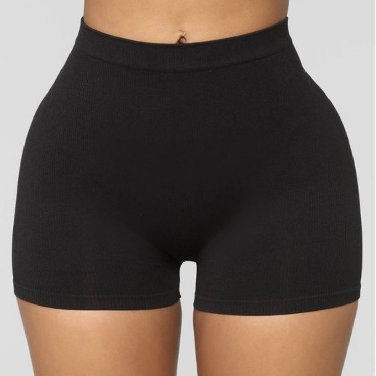 Seamless Mini Shorts **Inseam 2 1/2 Color Black Fits Up To Size 15 Content: 85%Polyester 15%Spandex Very Comfortable And With Great Extra Stretch, Breathable Material New Lounge Casual Basic Street Style Wear Casual Gym Yoga Athletic Layering Pieces Active Wear High Stretch Seamless Shorts, Seamless High Stretch Biker Shorts, Seamless Stretch High-waisted Biker Shorts, Seamless High Stretch Biker Shorts, Mid-thigh Length, Seamless High Waist Biker Shorts, High Waist Solid Seamless Biker Shorts, Black Biker Shorts Shapewear, Seamless Mid-thigh Biker Shorts, Solid Seamless Mid-thigh Biker Shorts