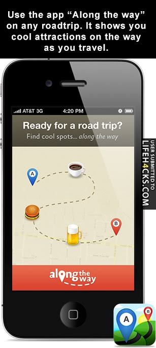 an iphone is shown with the caption for it to be used as a travel app