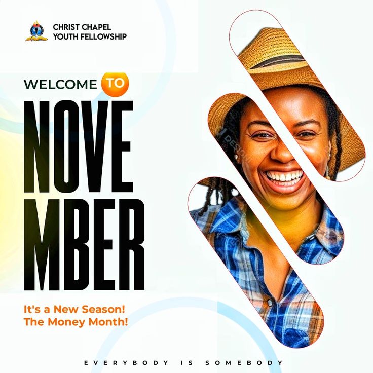 a woman smiling with the words movember on it's front and back cover