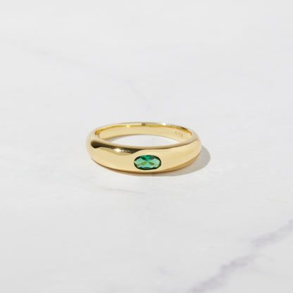 Adjustable Minimalist Emerald Open Ring, Modern Round Birthstone Promise Ring, Promise Minimalist May Birthstone Ring, Everyday Oval 14k Gold Birthstone Ring, Oval May Birthstone Rings For Everyday, Gold Emerald Ring With Round Band For Everyday, Everyday Gold Emerald Ring With Round Band, Everyday Oval Birthstone Ring In 14k Gold, Everyday Gemstone Open Ring