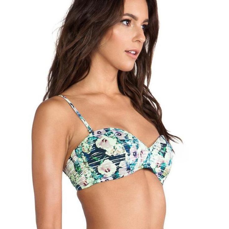 Nanette Lepore Hula Hibiscus Bikini Top. Brand New With Tags Attached. 94% Nylon, 6% Spandex. Contrast: 73% Micropolyester, 27% Spandex. Lining: 90% Nylon, 10% Spandex. Hand Wash Cold And Line Dry. Imported. Summer Beach Tube Top With Built-in Bra, Strapless Swimwear With Built-in Bra For Vacation, Summer Tube Top With Built-in Bra For Vacation, Summer Bandeau Swimwear With Floral Print, Summer Strapless Swimwear With Built-in Bra, Summer Bandeau Tankini With Built-in Bra, Beachwear Tube Top With Built-in Bra For Vacation, Summer Tube Top With Built-in Bra For Sunbathing, Beachy Bandeau Swimwear With Floral Print