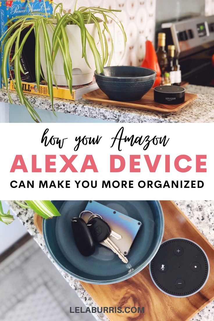 tips for getting organized with an Amazon Alexa device like echo dot. Hide Alexa, Alexa Routines Ideas, Alexa Dot, Amazon Alexa Skills, Alexa Skills, Kitchen Technology, Alexa Echo, Alexa Device, Kitchen Display