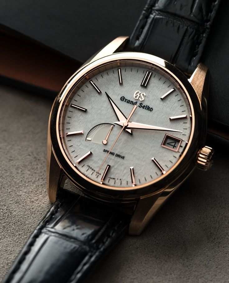 Leather Strap Watch Mens, Grand Seiko Watch, Grand Seiko Spring Drive, Grand Seiko Snowflake, Snowflake Reference, Seiko Spring Drive, Engagement Watch, Classy Watches, Gentleman Watch