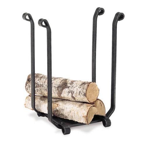 a log holder with two logs on it