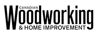 the canadian woodworking and home improvement logo is shown in black on a white background