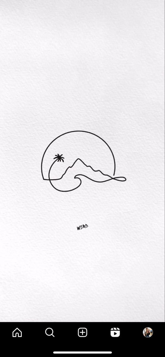 a drawing of a person swimming in the ocean with a spider crawling on it's back