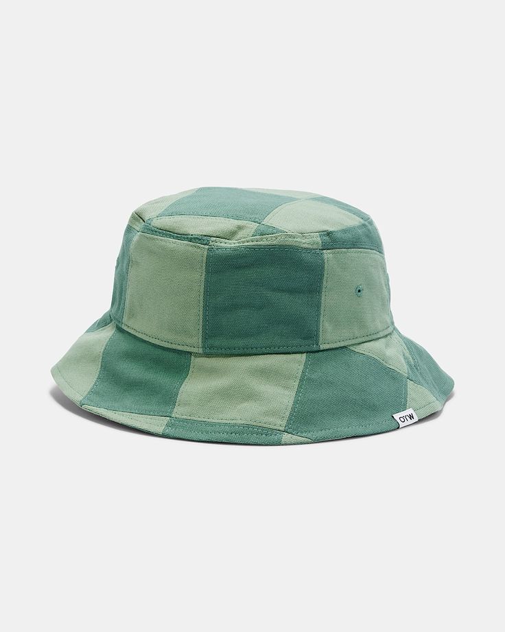 undefined Patchwork Bucket Hat, Myrtle Green, Duo Tone, Patchwork Fabric, Year Of The Dragon, Coach Jacket, The Culture, Skateboarding, Bucket Hat