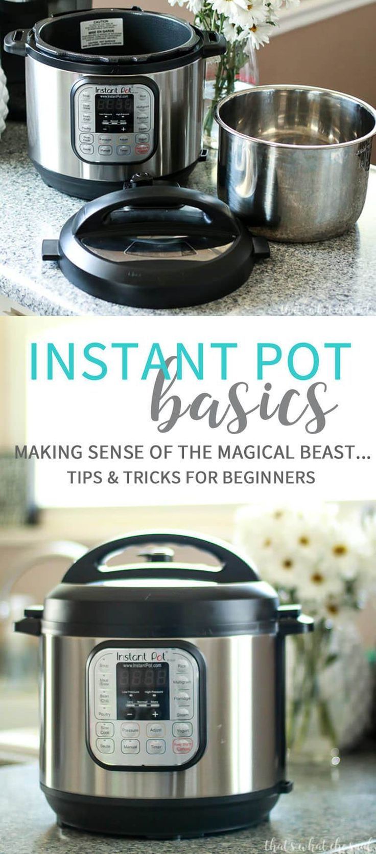 an instant pot with the instructions for how to use it and how to use it