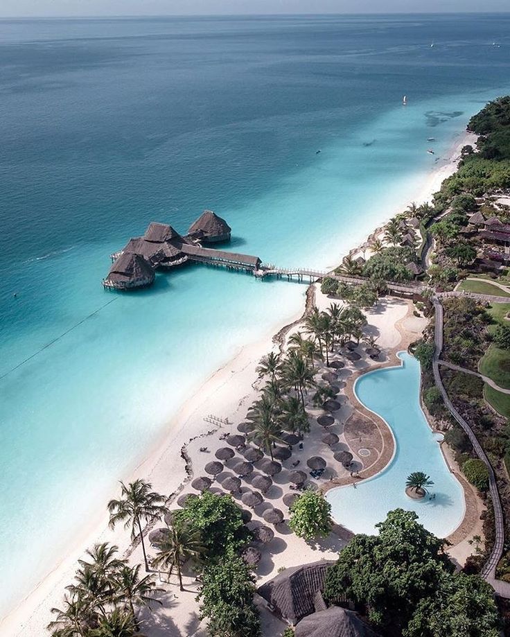 an aerial view of the beach and lagoon at four seasons resort, borabuda