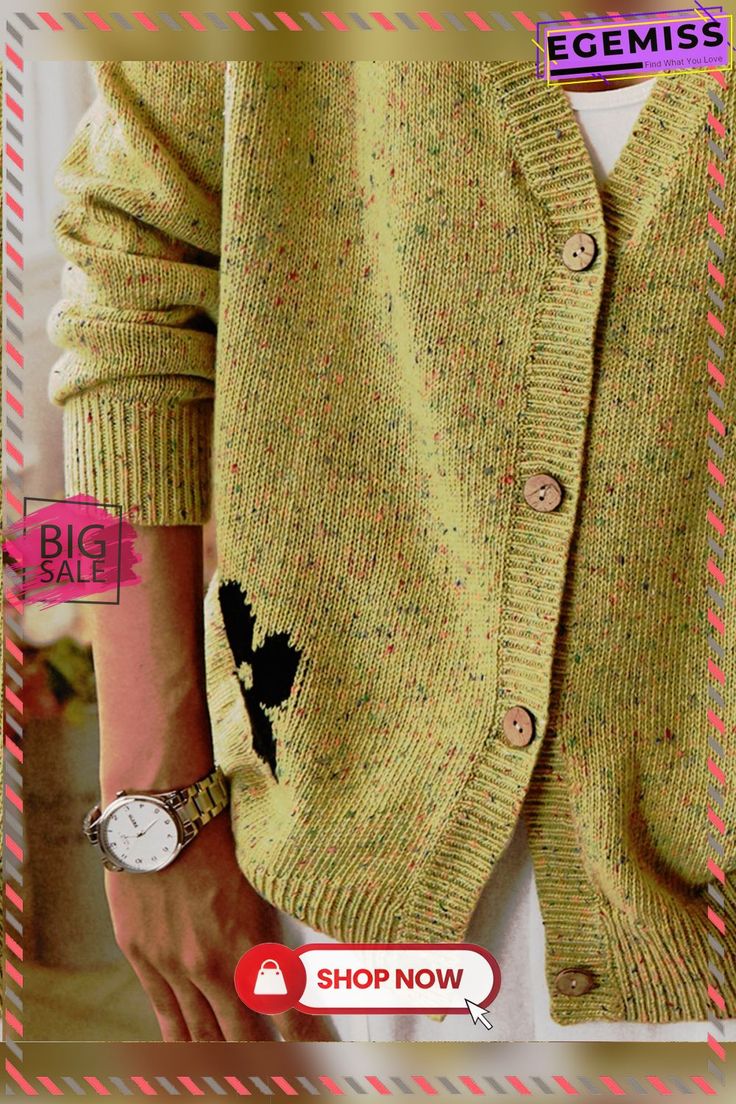 Green Long Sleeve Cotton Sweater Coat Casual Winter Cardigan In Solid Color, Khaki Long Sleeve Sweater For Spring, Casual Winter Sweater With Button Closure, Casual Winter Cardigan Solid Color, Casual Solid Color Winter Cardigan, Casual Solid Color Cardigan For Work, Green Cotton Cardigan For Fall, Casual Button-up Winter Sweater, Casual Winter Button-up Sweater