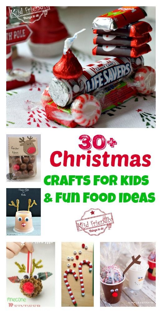 christmas crafts for kids and fun food ideas