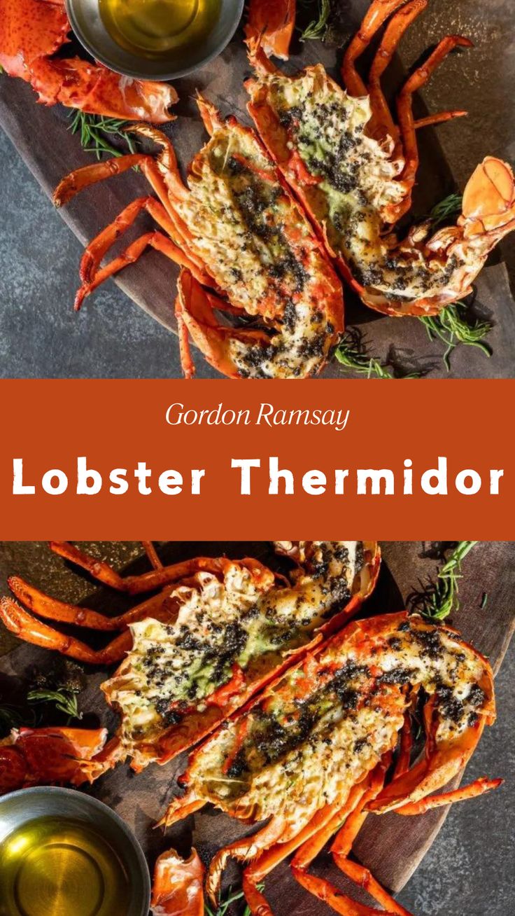 Gordon Ramsay Lobster Thermidor Recipe Gordon Ramsay Scallops, Crab Benedict Gordon Ramsay, Fancy Lobster Dinner, Gordon Ramsay Lobster Risotto, Lobster Thermidor Recipe, Lobster Newburg, Creamy White Wine Sauce, Lobster Thermidor, Scotland Food