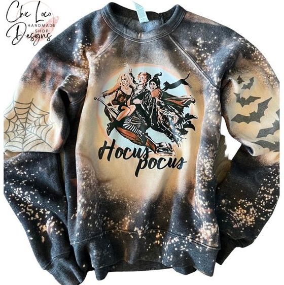 halloween sweatshirt halloween sweatshirt for women halloween sweatshirt ideas #halloweensweatshirt #halloweensweatshirtforwomen #halloweensweatshirtideas Halloween Sweatshirt - Bleached Halloween Crew Sweatshirt Medium Leopard Sanderson Sisters Halloween Bleached Sweatshirts, Fall Bleached Sweatshirts, Bleached Sublimation Sweatshirt, Bleached Sublimation Shirt Ideas, Halloween Bleach Shirt Ideas, Cute Bleached Shirts, Bleached Sweatshirt Ideas, Custom Sweatshirt Ideas, Fall Sweatshirt Ideas