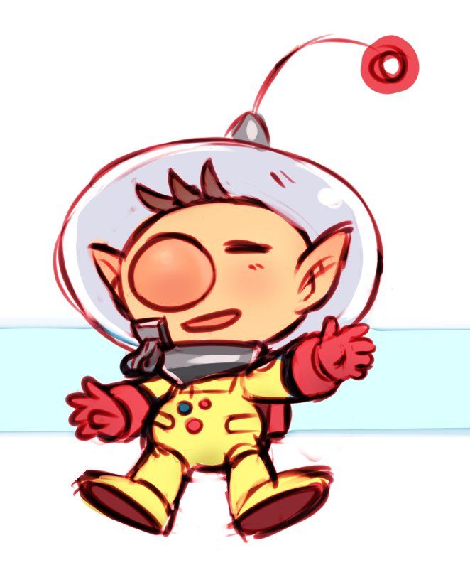 a cartoon character in an astronaut's helmet