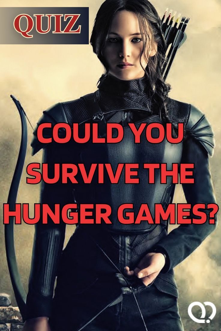 a woman holding a bow and arrow with the words could you survive the hunger?