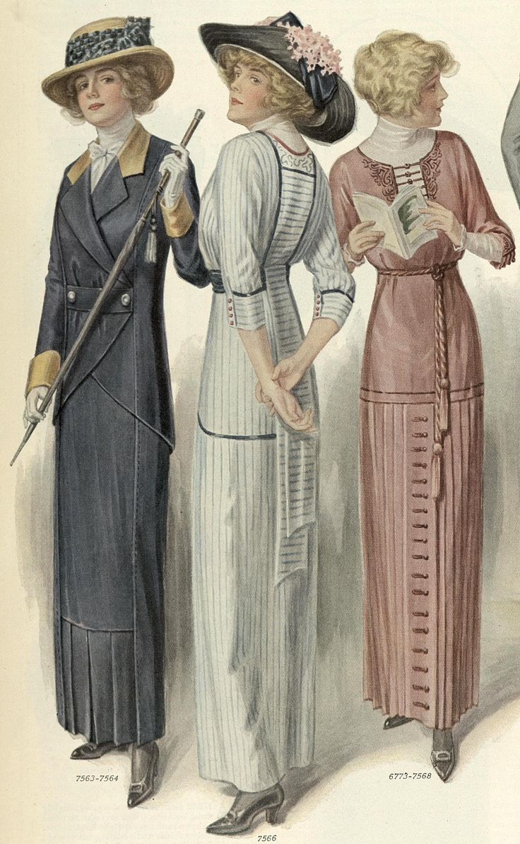 Source: Ladies Home Journal (March, 1913) 1913 Dress, 10s Fashion, Fashion 1910, Ladies Home Journal, 1900s Fashion, 1910s Fashion, Home Journal, Three Women, 20th Century Fashion