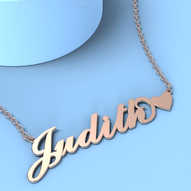 Judith name necklace with little heart 14k gold unique gifts 
								Add something extra special to your jewelry box with Name Necklace Official engravable necklaces.
								The Judith's name necklace with little heart unique gifts 14k gold is best gifts for Judith. Name Necklace Official provides affordable engravable jewelry that won't 
								break the bank. In addition, these pieces make for very thoughtful and appreciated gifts for friends and family. 
								And whether valentine's day gifts, mother's day gifts, christmas gifts, wedding gifts, graduation gifts, birthday gifts,
								 NAME NECKLACE are all the best gift choice store. Judith Name, Engravable Jewelry, Name Necklace Silver, Necklace Rose, Engraved Jewelry, Gifts Birthday, Engraved Necklace, Gifts Wedding, Gifts Christmas