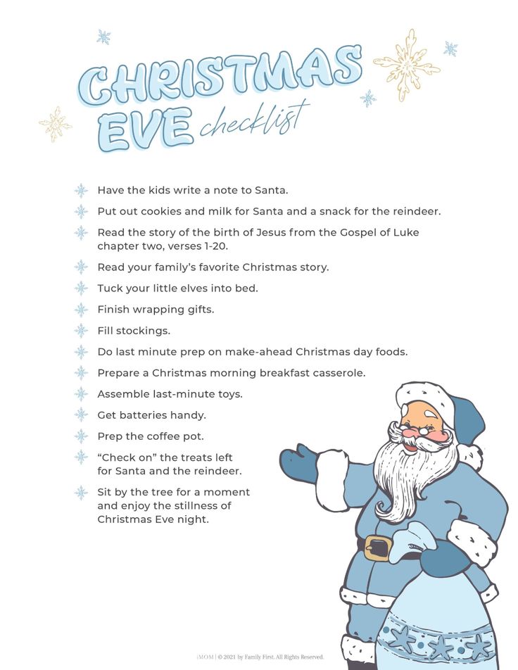 the christmas eve letter from santa claus