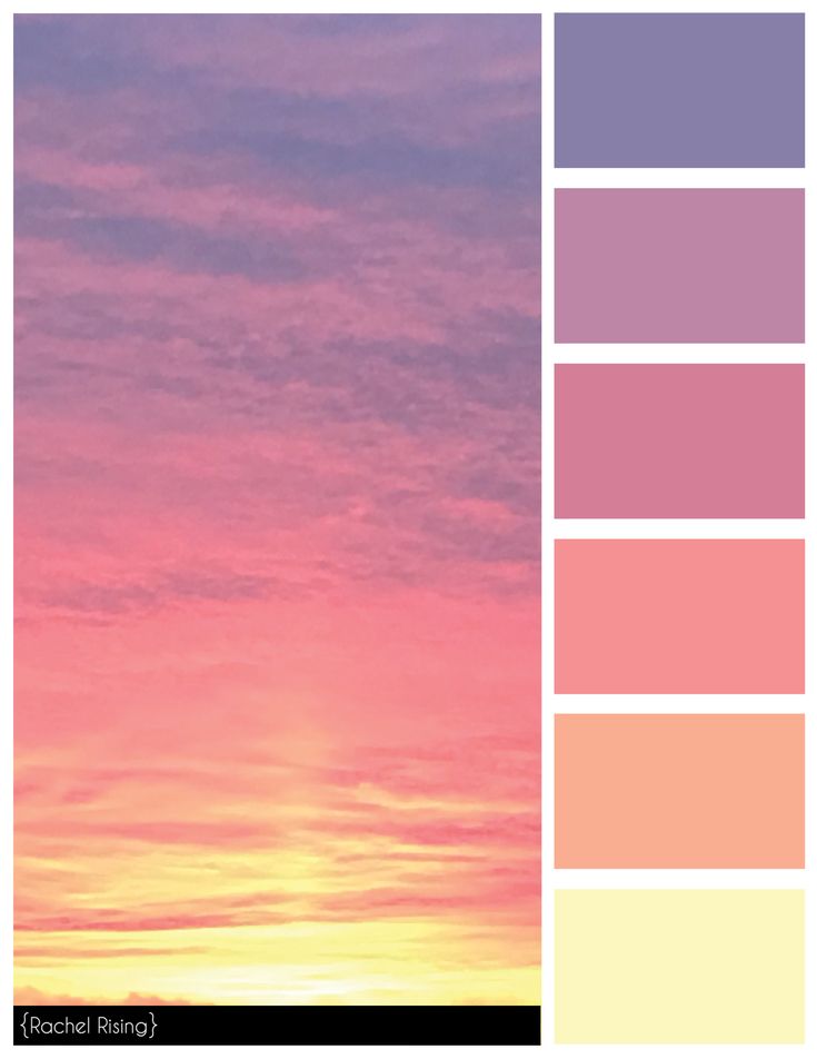 the sky is pink and purple in color