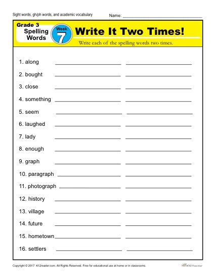 two times worksheet with the words and numbers for each subject in this sentence