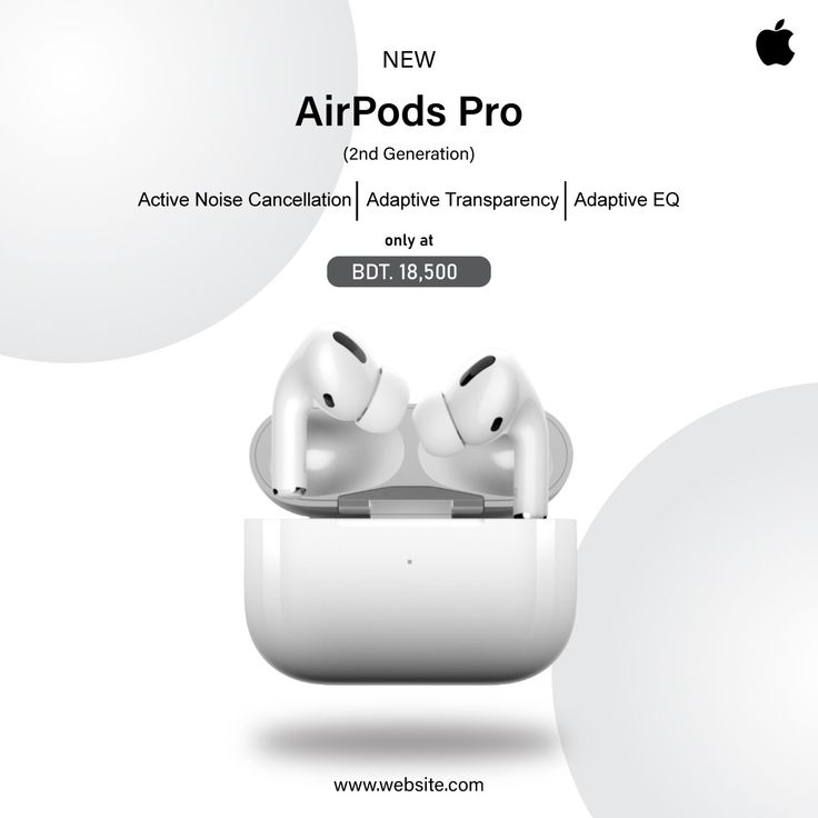 an advertisement for the new airpods pro