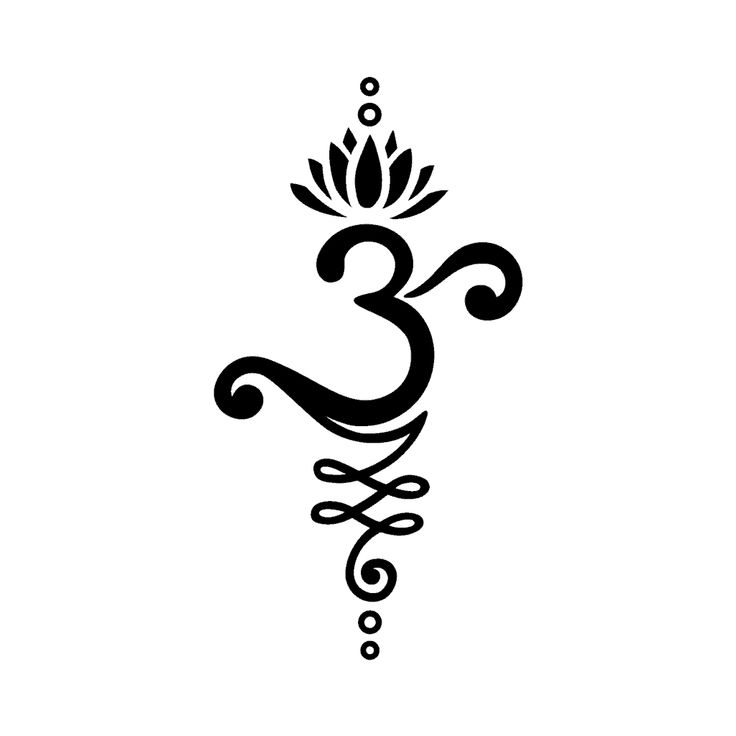 an image of a symbol that is in the shape of a snake with leaves on its head