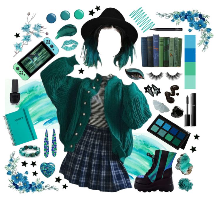 Teal Outfit, Polyvore Winter, Teal Outfits, Teal Fashion, Monochrome Style, Outfit Maker, Outfit Shoplook, Black Panther, Fashion Set