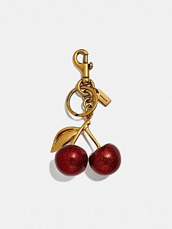 Parker 18 With Rivets | COACH Coach Cherry Bag Charm, Coach Cherry Charm, Coach Bag Charms, Coach Keychains, Charlie Bucket, Couch Bag, Cherry Bag, Adventures In Babysitting, Girly Car Accessories