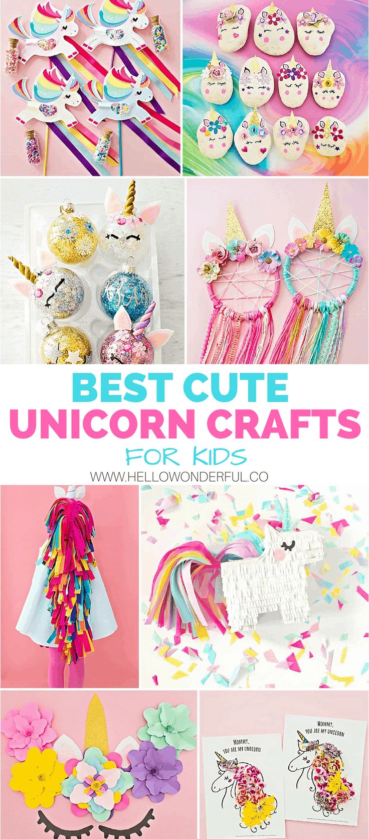 Diy Unicorn Crafts, Diy Unicorn Headband, Unicorn Crafts For Kids, Unicorn Craft, Unicorn Themed Birthday Party, Diy Unicorn, Diy Pinata, Unicorn Ornaments, Unicorn Crafts